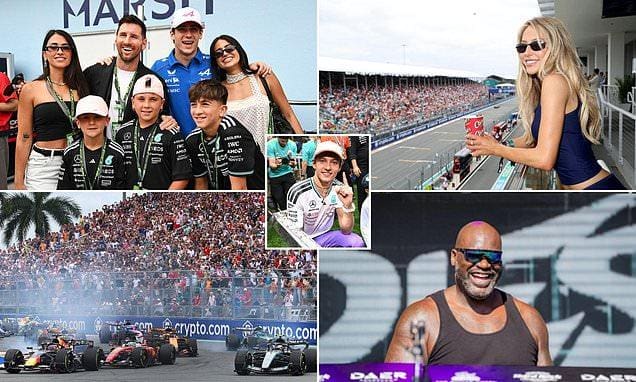 Miami Grand Prix'de Max Verstappen podyumda şampiyonluğu kutluyor