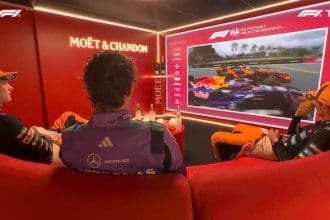 Max Verstappen Norris'i gergin bir anda, Miami GP, 125 karakter max