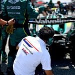 Aston Honda F1 aracı pistte, yeni aerodinamik güncellemelerle test sürüşünde