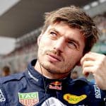 Max Verstappen'in yarış aracının içinde çekilmiş bir fotoğrafı