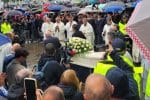 Alex Zanardi'ye veda töreninden bir fotoğraf