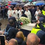 Alex Zanardi'ye veda töreninden bir fotoğraf