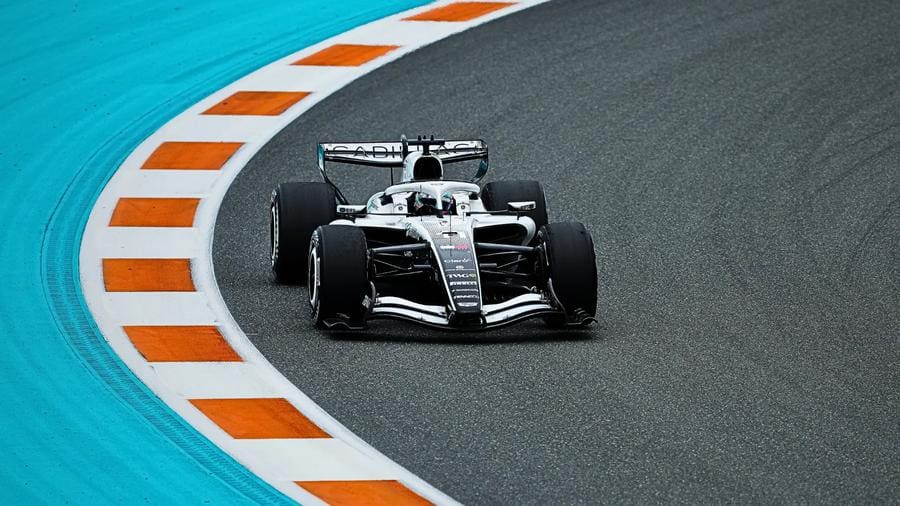 Cadillac F1 Miami Grand Prix'sinden bir görüntü