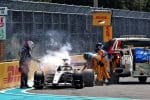 Audi F1 aracı pistte, Audi F1 sorunları nedeniyle zorlanıyor.