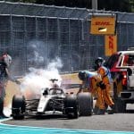 Audi F1 aracı pistte, Audi F1 sorunları nedeniyle zorlanıyor.