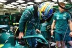 Fernando Alonso, Aston Martin kokpitinde, Bahreyn 2026 testinde