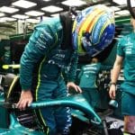 Fernando Alonso, Aston Martin kokpitinde, Bahreyn 2026 testinde