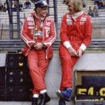 James Hunt'ın kesik ayakkabıları detayı. 1976 Formula 1 Şampiyonu.