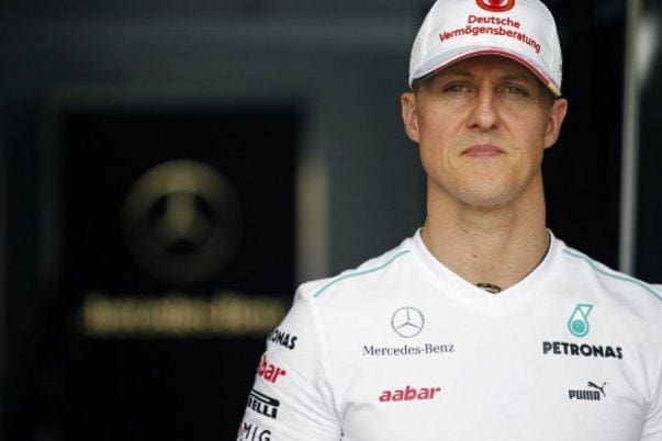 Michael Schumacher Pirelli lastikleri test ederken, 20 yıl önce.