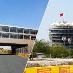 F1 2026 sezonu için Bahreyn ve Suudi Arabistan pistlerinin karşılaştırmalı görseli.