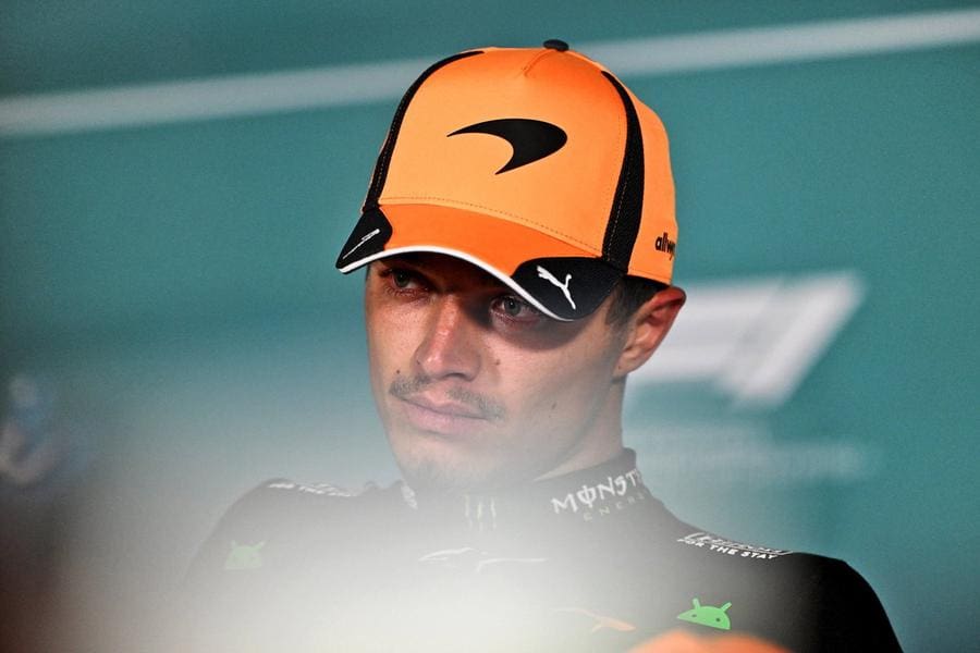 Lando Norris, Miami GP'de Mercedes gücüne rağmen mücadele etti