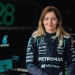 Doriane Pin, Mercedes F1 aracıyla test sürüşünde, geleceğin yıldızı