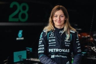 Doriane Pin, Mercedes F1 aracıyla test sürüşünde, geleceğin yıldızı
