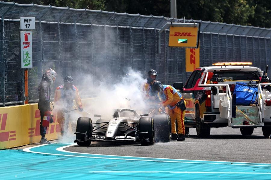 Audi F1 aracı pistte, 2024 sezonu