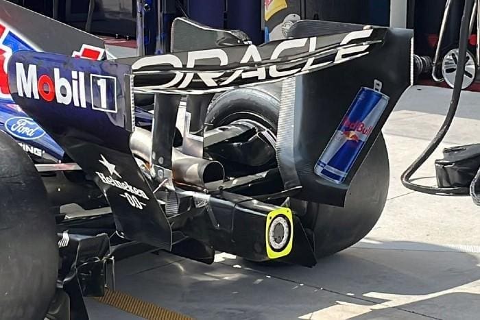 F1'de Macarena arka kanat tasarımının şematik gösterimi
