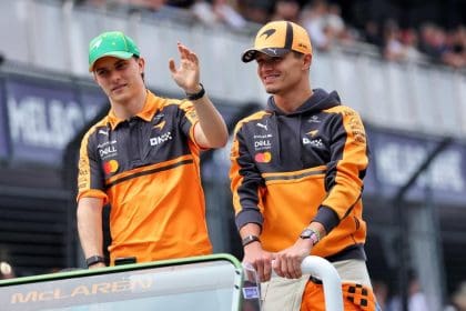 McLaren genç pilotu Kimi Antonelli, Formula 2 yarışında aksiyonda
