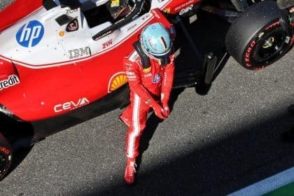 Ferrari F1 aracı Miami Grand Prix'sinde pistte