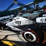 Cadillac F1 aracının pist üzerindeki aksiyon fotoğrafı. 2026 için hazırlıklar sürüyor.