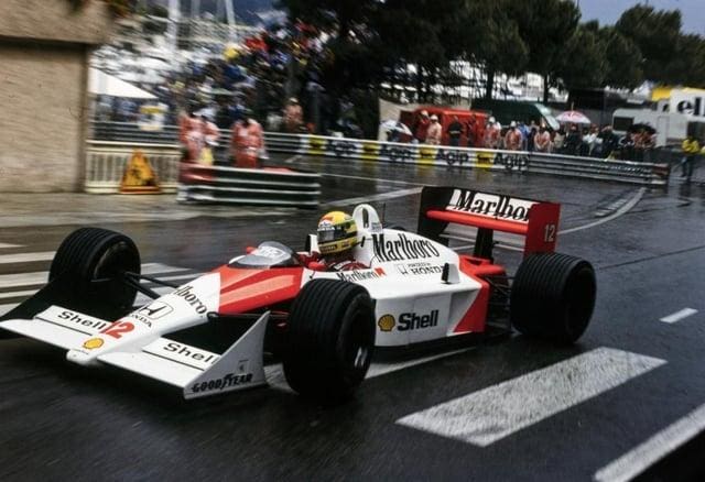 Ayrton Senna 1988 Monaco Grand Prix'sinde McLaren'i ile Pole Pozisyonunda, efsane an