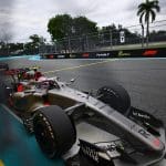 Audi F1 Takımı aracı pistte, Kanada GP hazırlıkları