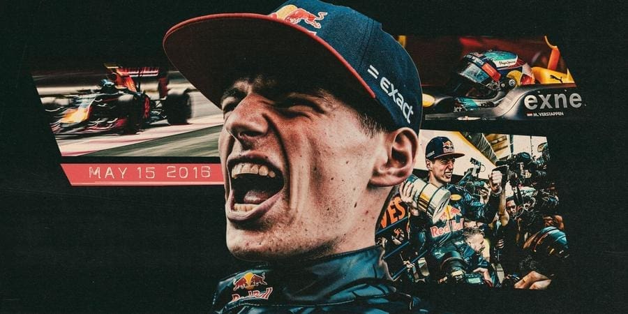 Max Verstappen'in Zaferi kutlaması, 2016 İspanya GP'si, Red Bull Racing