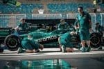 Aston Martin AMR26 pistte, takım çalışmaları devam ediyor