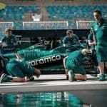 Aston Martin AMR26 pistte, takım çalışmaları devam ediyor