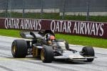 Emerson Fittipaldi efsanevi Lotus 72 aracıyla pistte, 125 karakter max
