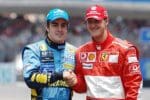 Fernando Alonso Ferrari aracı sürerken, F1 Arşiv görseli