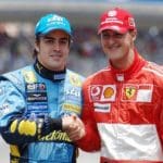 Fernando Alonso Ferrari aracı sürerken, F1 Arşiv görseli
