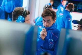 Franco Colapinto, 2026 sezonu test sürüşünde Alpine F1 aracıyla.