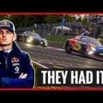 Max Verstappen Nürburgring 24 Saat Yarışı'nda aksilik yaşadı, yarıştan bir görüntü