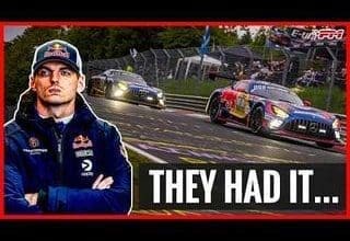 Max Verstappen Nürburgring 24 Saat Yarışı'nda aksilik yaşadı, yarıştan bir görüntü