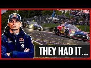 Max Verstappen Nürburgring 24 Saat Yarışı'nda aksilik yaşadı, yarıştan bir görüntü