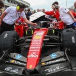 Ferrari SF-26 Kanada GP pistinde sürüş yaparken
