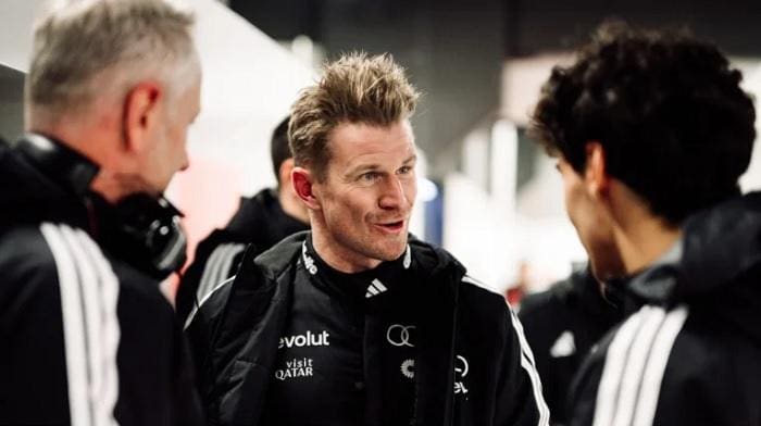Audi F1 projesi: Nico Hulkenberg'in aracı test sürüşünde, 120 karakter