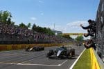 Formula 1 Kanada GP yarışının genel görünümü, tribünler ve pist.