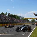 Formula 1 Kanada GP yarışının genel görünümü, tribünler ve pist.