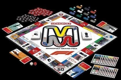 F1 Monopoly kutu görseli: Yarış heyecanı masa oyununda!