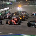 Las Vegas GP pistinde gece yarışı atmosferi ve ışık gösterileri