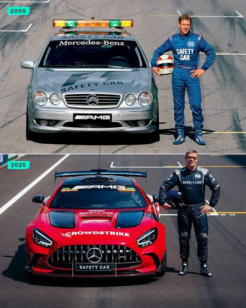 Bernd Mayländer 2000 vs 2025 Safety Car karşılaştırma