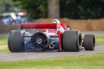 Brabham BT46B fan araba Parmalat sponsorlu arka goruntu - Goodwood Festival of Speed o ikonik fan mekanizmasi goruluyor Gordon Murray tasarimi 1978