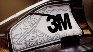 Cadillac F1 kovboy livery üstten görünüm ve ön kanat 3M sponsor nakış detayı — ABD GP Austin 2026