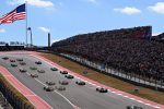 COTA Austin ABD Grand Prix start Amerikan bayrağı kalabalık tribün F1 2026