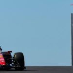 Ferrari F1 2026 COTA Austin pisti COTA kulesi arka plan Pirelli sarı lastik ABD GP