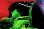 Ferrari sidepod undercut flow viz neon yeşil boya yakın çekim UniCredit hava akışı girdap
