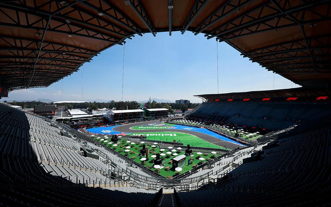 Autódromo Hermanos Rodríguez stadyum bölümü iç görünüm Heineken Mexico City GP