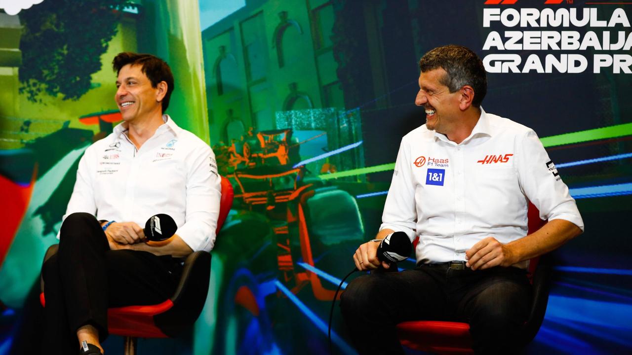 Toto Wolff ve Guenther Steiner Azerbaycan GP basın toplantısında